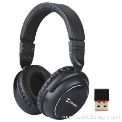 2.4G wireless headset use mini usb adaptor connect with PC